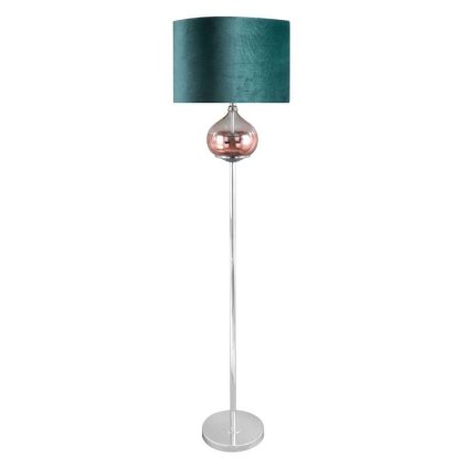 58416 stojaca lampa salvia8 s podstavcom kombinujucim sklo a kov 43x157cm