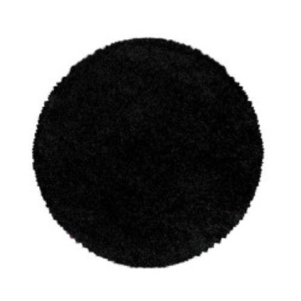 58542 kusovy koberec sydney shaggy 3000 black kruh