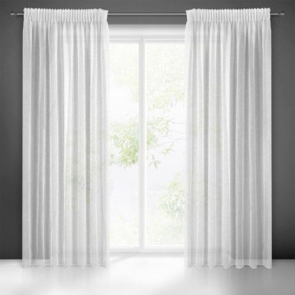 60138 biela zaclona na paske adel 140x270 cm