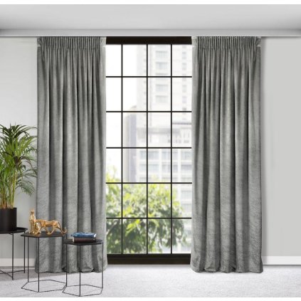 62091 sivy zamatovy zaves riva s mramorovym vzorom 140x270 cm