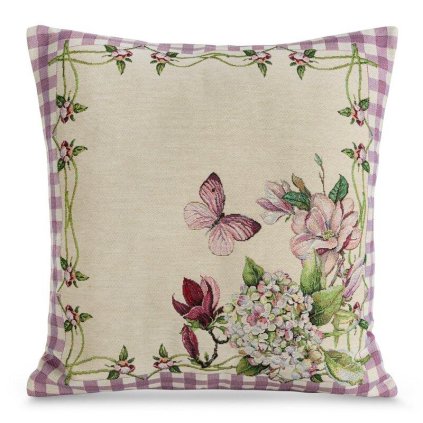 62250 gobelinova obliecka na vankus1225 s kvetinovym vzorom 45x45 cm