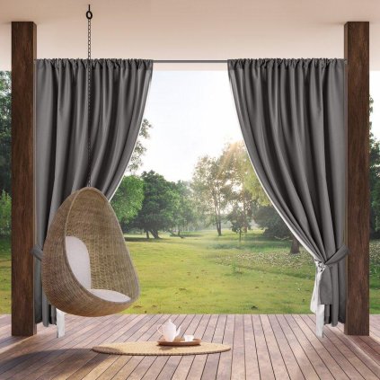 62560 nepremokavy sivy zaves na terasu garden 155x200 cm