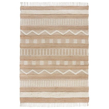65130 kusovy koberec jubilant medina jute natural ivory