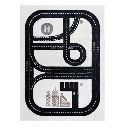 65154 detsky kusovy koberec fun track cream