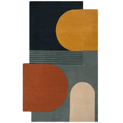 65577 kusovy koberec abstract lozenge multi
