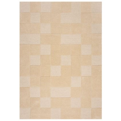 65595 kusovy koberec moderno checkerboard natural
