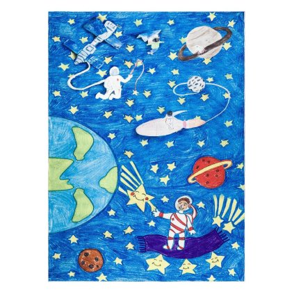 65697 detsky kusovy koberec bambino 2265 rocket space blue
