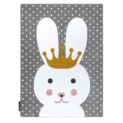 65802 detsky kusovy koberec petit bunny grey