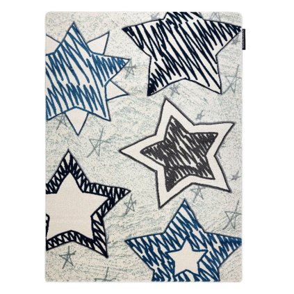 66459 detsky kusovy koberec petit stars blue