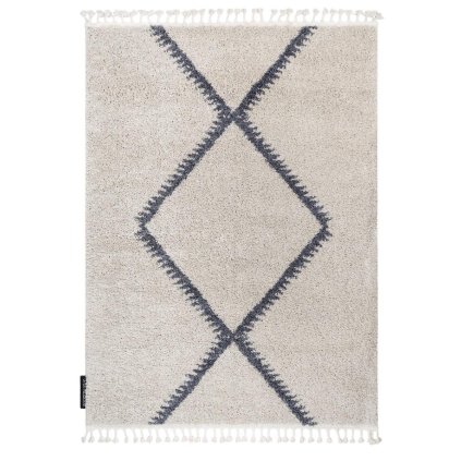 66483 kusovy koberec berber maknes b5910 cream and grey