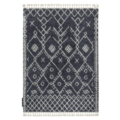 66489 kusovy koberec berber tanger b5940 grey and white