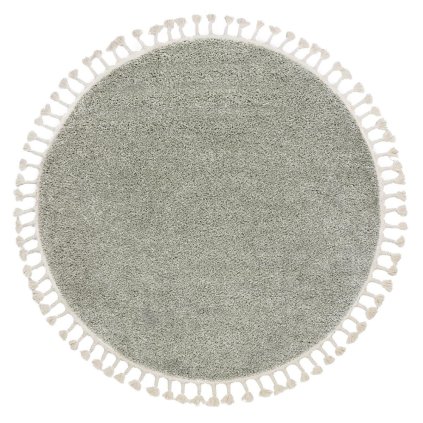 66552 kusovy koberec berber 9000 green kruh