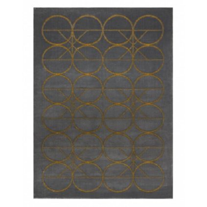 66561 kusovy koberec emerald 1010 grey and gold