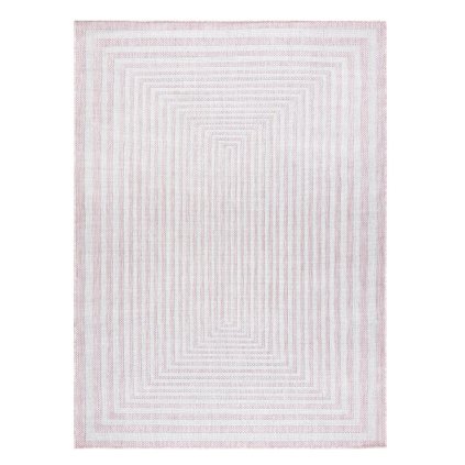 66906 kusovy koberec sion sisal labirinth 22376 pink ecru na von aj na doma