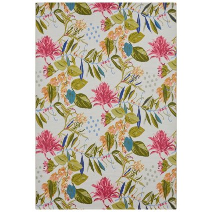 67194 kusovy koberec flair 105613 flowers and leaves multicolored na von aj na doma