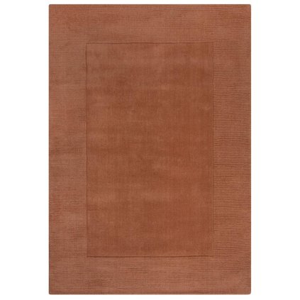 68118 kusovy rucne tkany koberec tuscany textured wool border orange