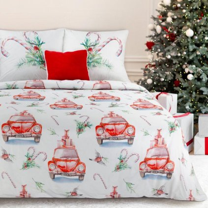 68268 vianocne postelne obliecky candy 220x200 cm 70x80 cm x2