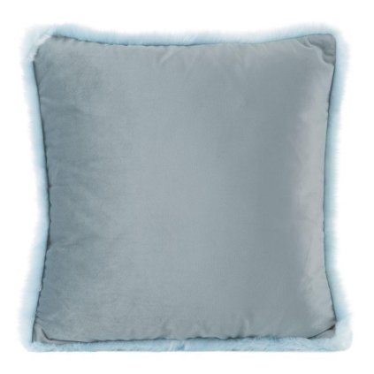 7077 modra dekoracna obliecka na vankus anel 45x45 cm