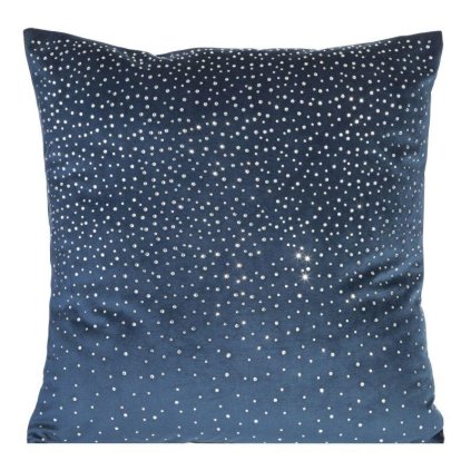 7182 modra dekoracna obliecka na vankus idalia 45x45 cm
