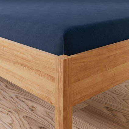 72486 namornicky modra frote postelna plachta s gumickou dreamy premium 160 x 200 cm