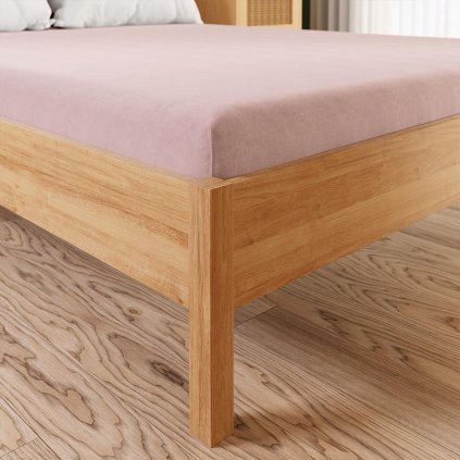 72492 ruzova frote postelna plachta s gumickou dreamy premium 160 x 200 cm