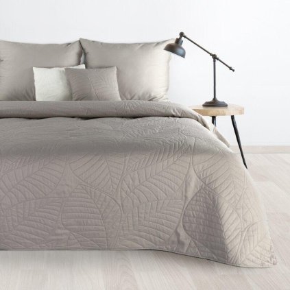 72924 strieborny prehoz na postel boni6 s geometrickym vzorom 170x210 cm