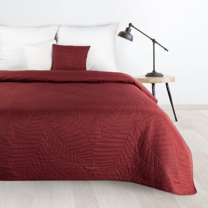 72942 oranzovy prehoz na postel boni6 s geometrickym vzorom 170x210 cm