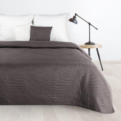 72945 sivy prehoz na postel boni6 s geometrickym vzorom 220x240 cm