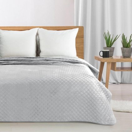 73659 strieborny zamatovy prehoz ariel 70x160 cm