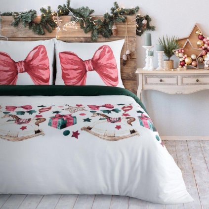 73914 vianocne postelne obliecky ribeno 220x200 cm 70x80 cm x2