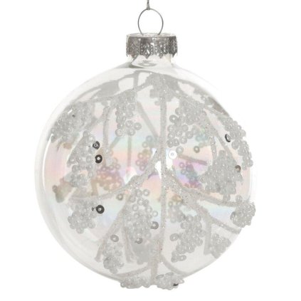 74253 transparentna sklenena vianocna gula 8 cm sada 4 ks