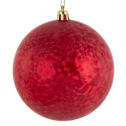 74709 cervena plastova vianocna gula 10 cm sada 4 ks