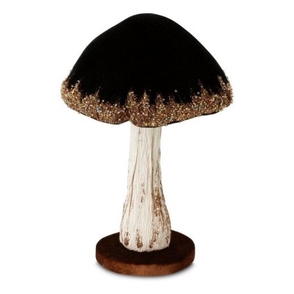 75165 cierna vianocna ozdoba na stromcek 16x16x26 cm sada 1 ks