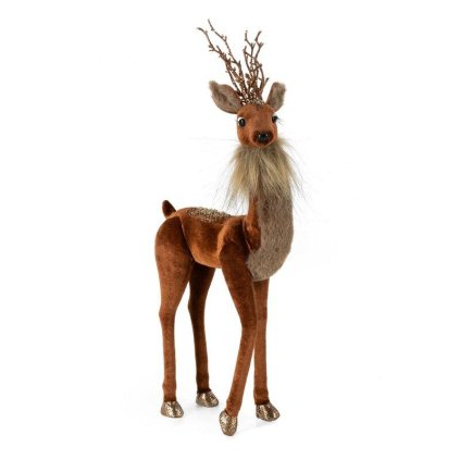75198 hneda vianocna ozdoba na stromcek 19x8x45 cm sada 1 ks