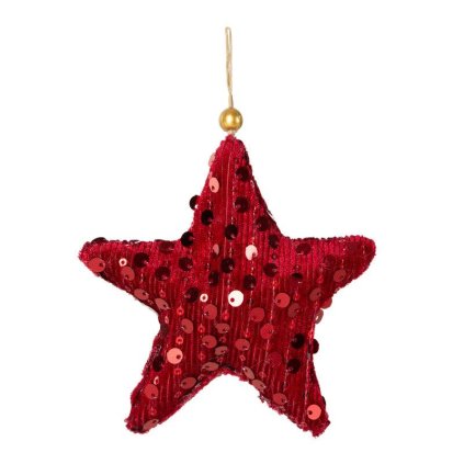 75255 cervena vianocna ozdoba na stromcek 11x11 cm sada 12 ks