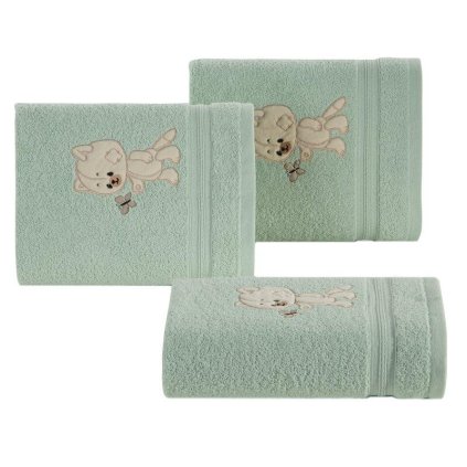 76899 mentolovy detsky uterak baby66 50x90 cm
