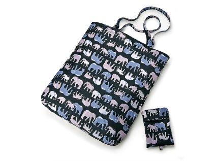 Fulton skladaci ekologicka taska Eco Bag UV MARCHING ELEPHANTS B915
