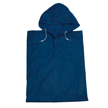 Poncho pláštěnka z pevného PVC modrá