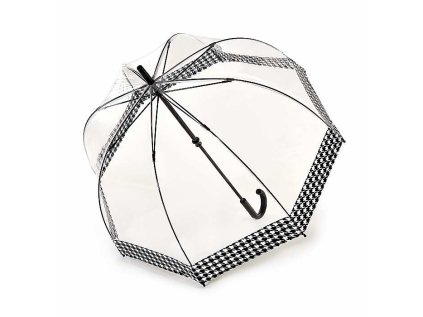 Fulton damsky pruhledny destnik Birdcage 2 Houndstooth BorderL042
