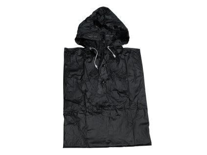 Poncho pláštěnka z pevného PVC černá