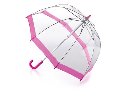 Fulton dětský průhledný holový deštník Funbrella 2 PINK C603