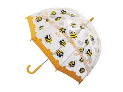 Dětský průhledný deštník Bugzz Kids VČELKA