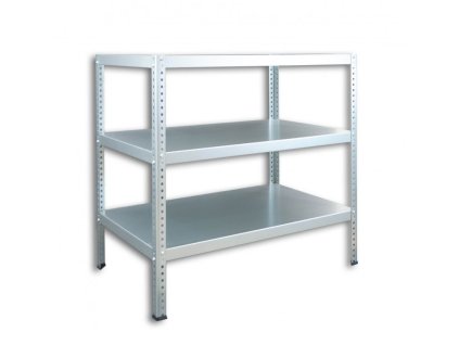 Geschraubtes Speisekammer Regal Biedrax 30 x 130 x 120 cm, verzinkt - 3 Fachböden