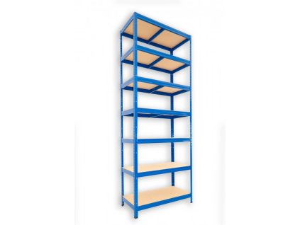 Speisekammer Regal mit Holzböden Biedrax 60 x 75 x 270 cm blau - 7 Fachböden MDF