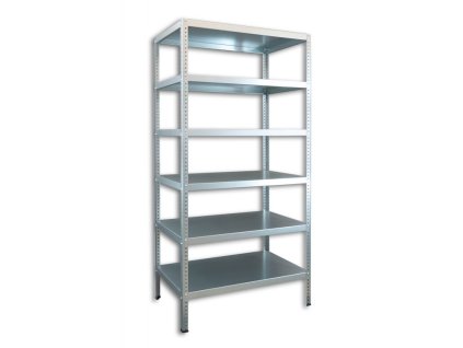 Geschraubtes Speisekammer Regal Biedrax 60 x 100 x 250 cm, verzinkt - 6 Fachböden