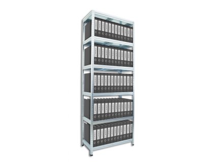 188525 buroregal biedrax 40 x 90 x 210 cm verzinkt 6 fachboden