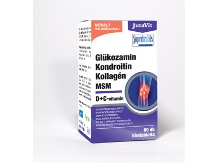 jutavit glukozamin chondroitin kolagen a msm 60 tab