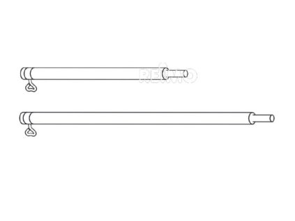 Tyč 100cm průměr 32mm / ocel