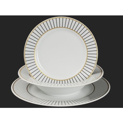 Porcelánová sada tanierov ELLA čiary