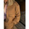 Bomber bunda scamosciata camel